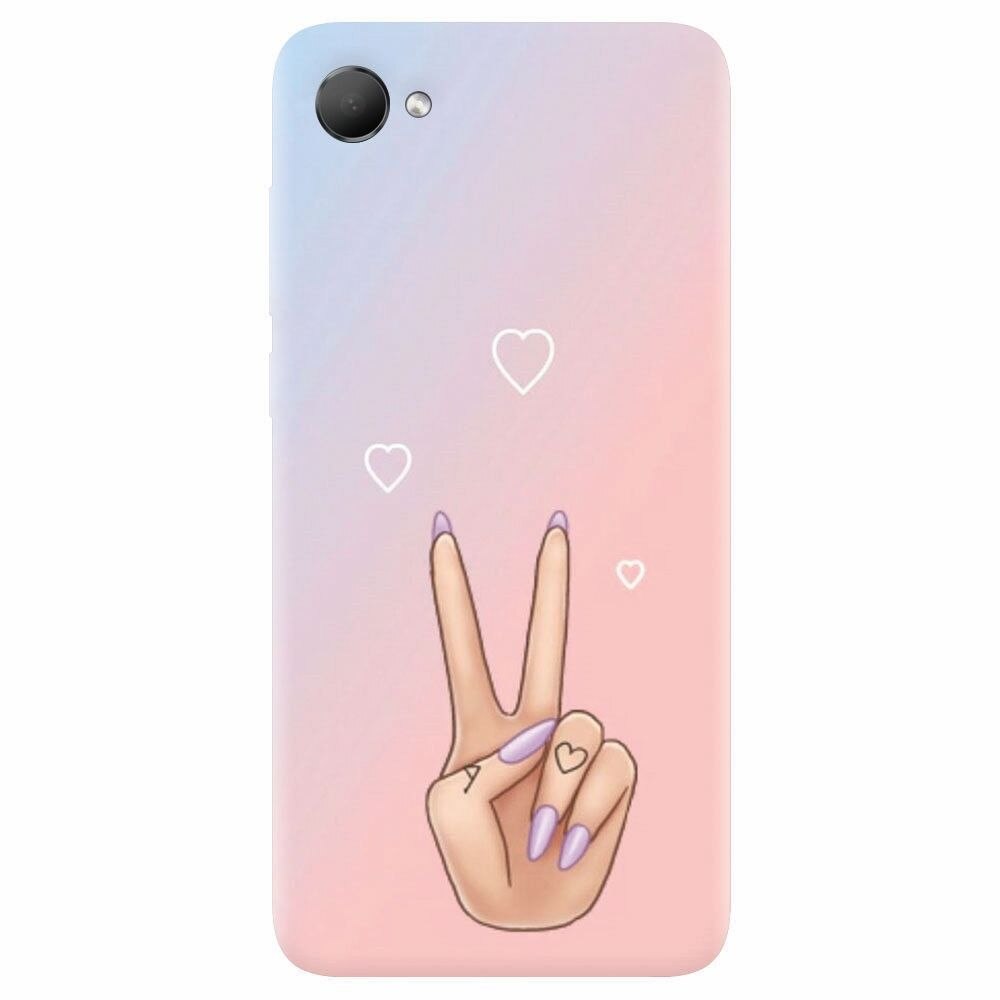 Husa silicon pentru Htc Desire 12, Victory Love