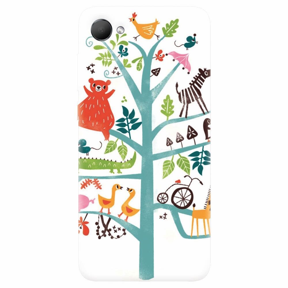 Husa silicon pentru Htc Desire 12, Tree