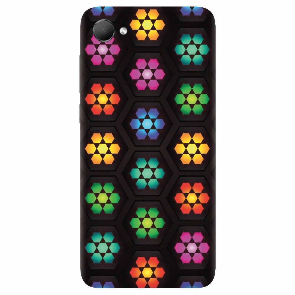 Husa silicon pentru Htc Desire 12, Kaleidoscope Mosaic Patterns