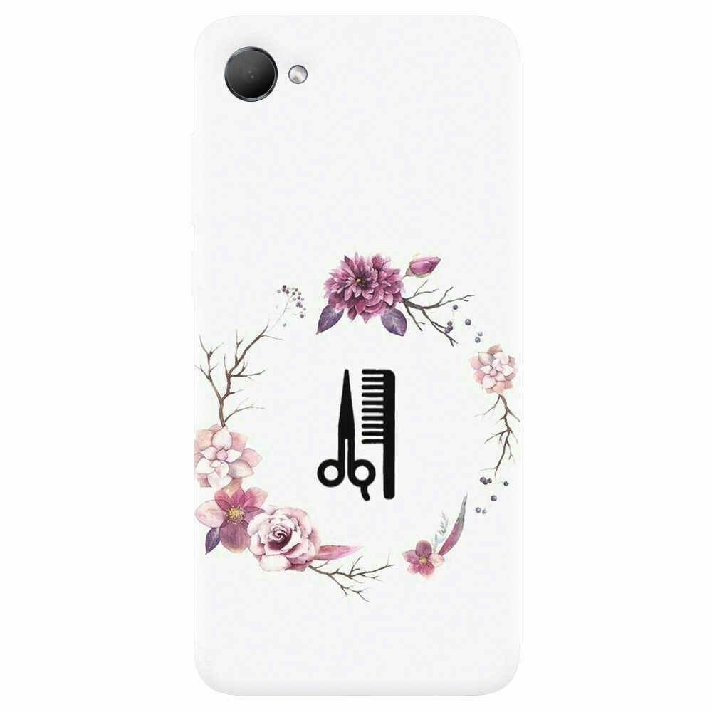 Husa silicon pentru Htc Desire 12, Icon Barber