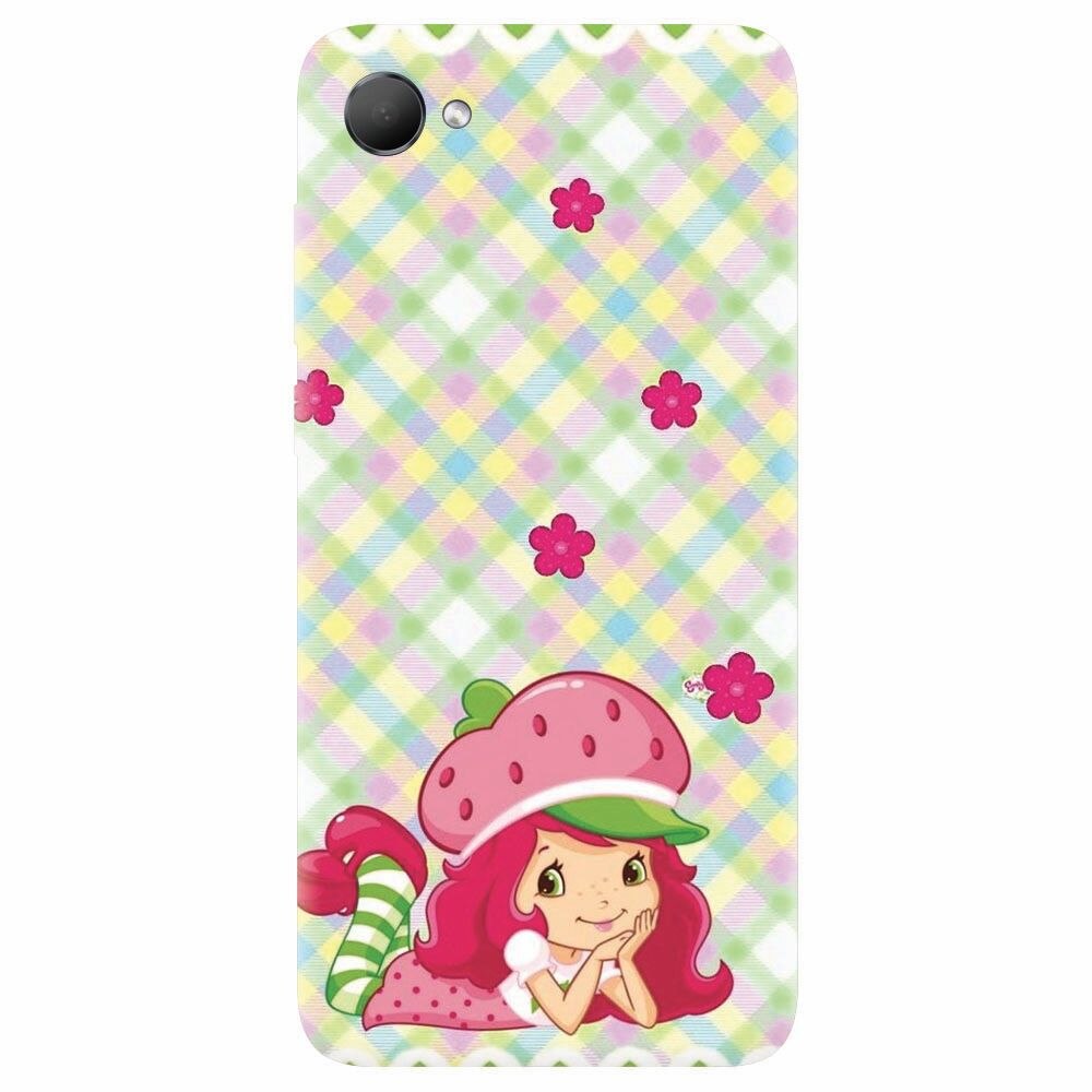Husa silicon pentru Htc Desire 12, Strawberry Girl