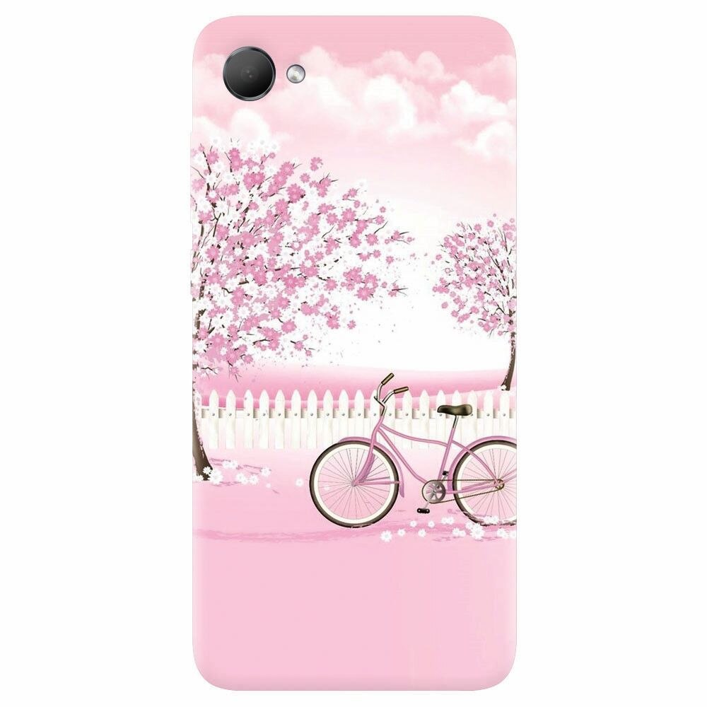 Husa silicon pentru Htc Desire 12, Pink Spring