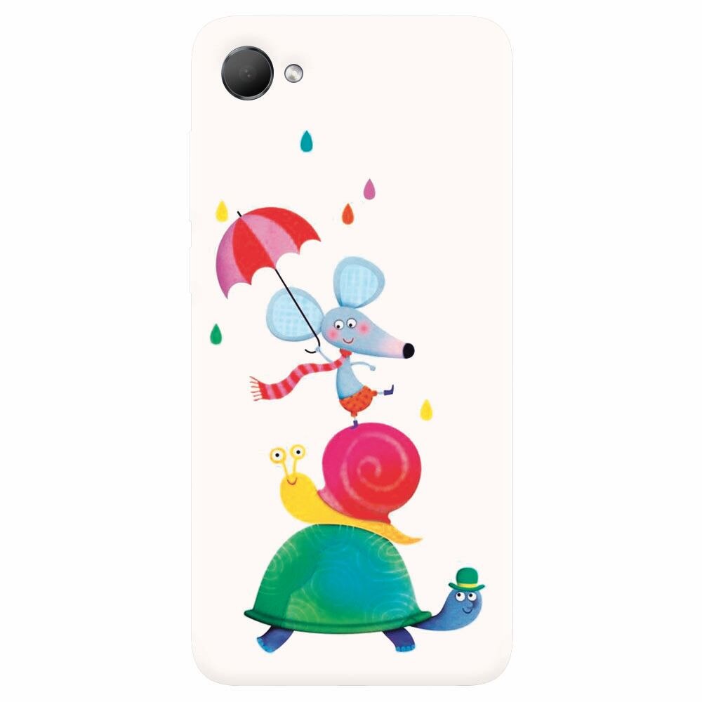 Husa silicon pentru Htc Desire 12, Happy Animals