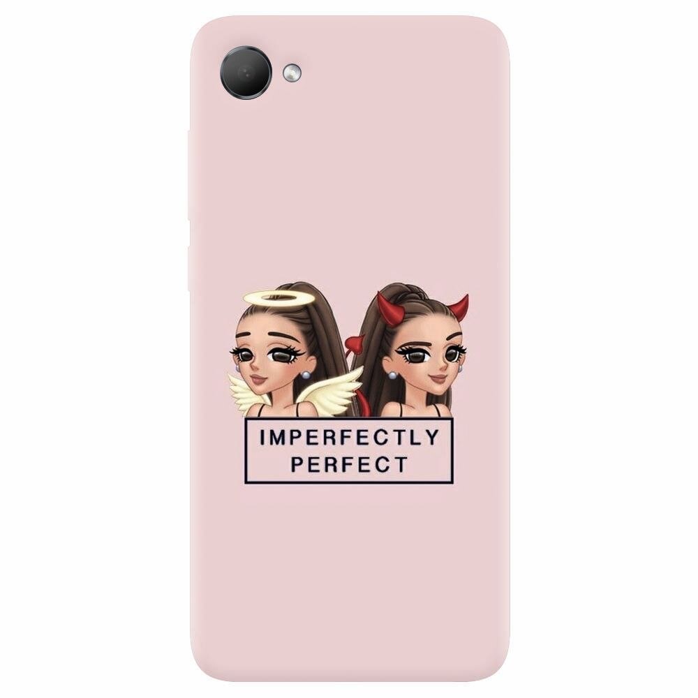 Husa silicon pentru Htc Desire 12, Imperfectly Perfect Pink