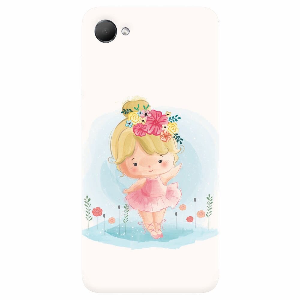 Husa silicon pentru Htc Desire 12, Balerina