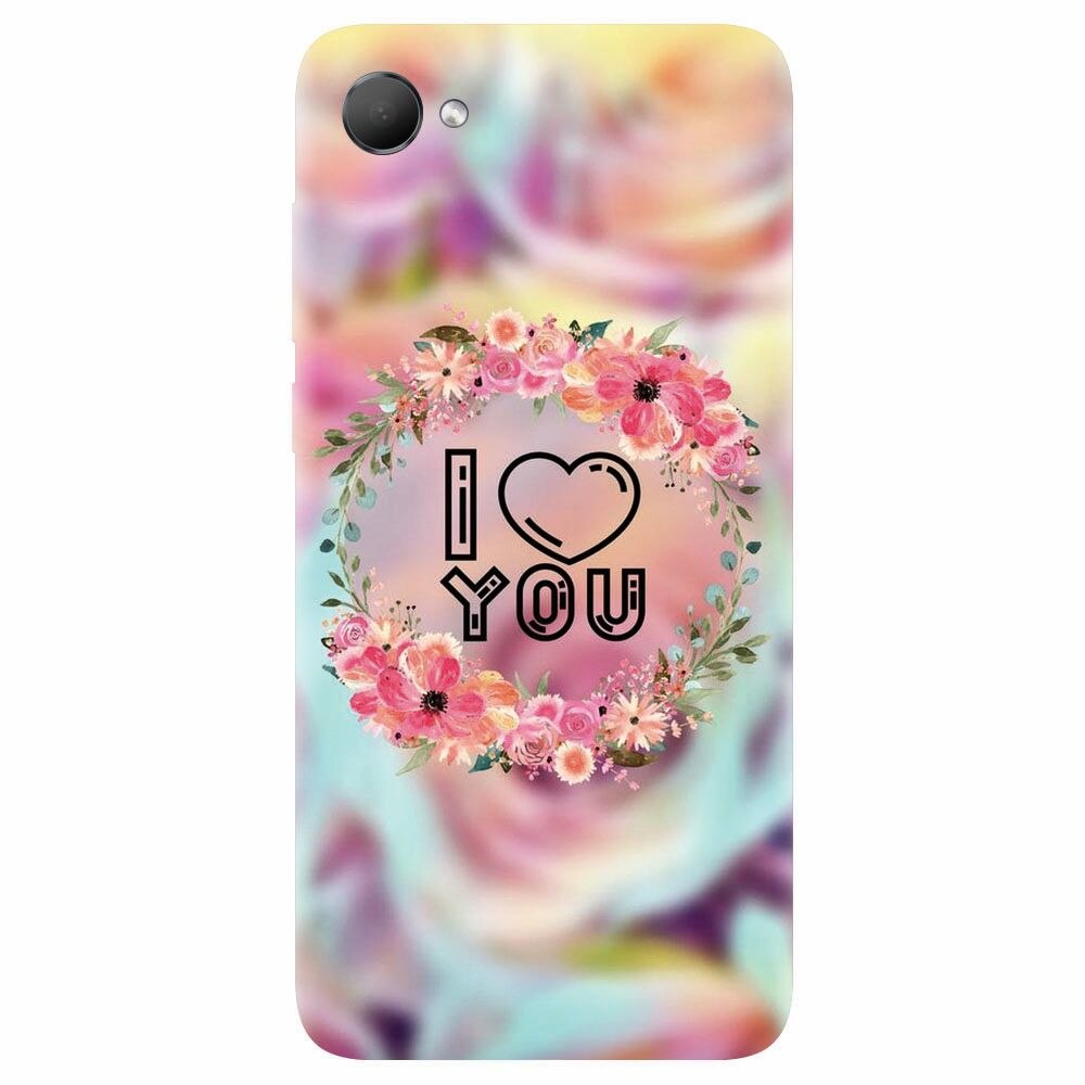Husa silicon pentru Htc Desire 12, I Love You