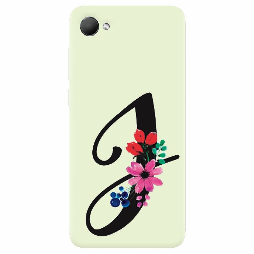 Husa silicon pentru Htc Desire 12, Litera J