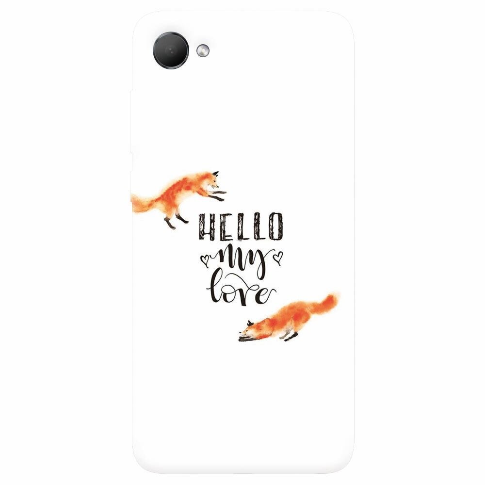 Husa silicon pentru Htc Desire 12, Hello My Love