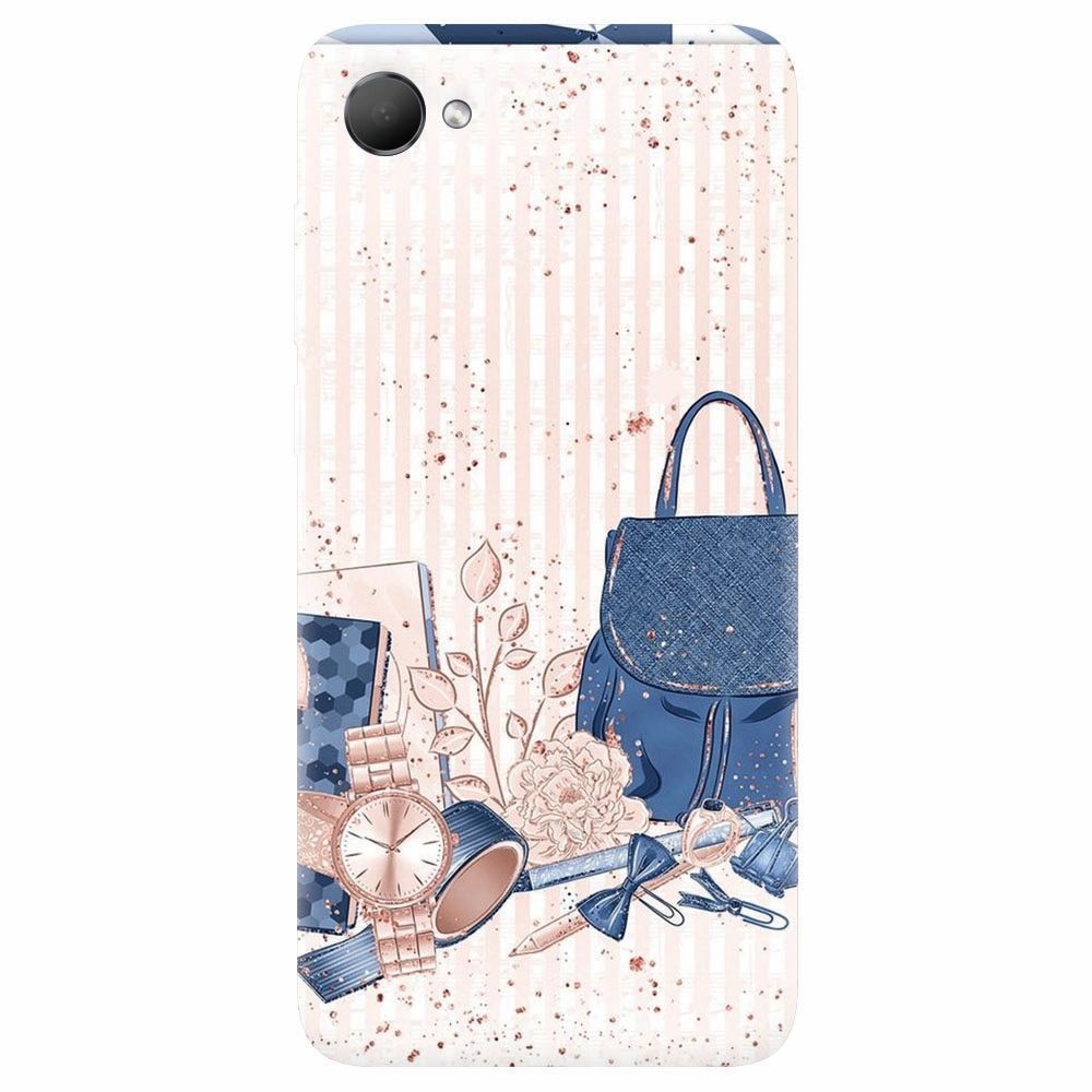 Husa silicon pentru Htc Desire 12, Girl Accesories