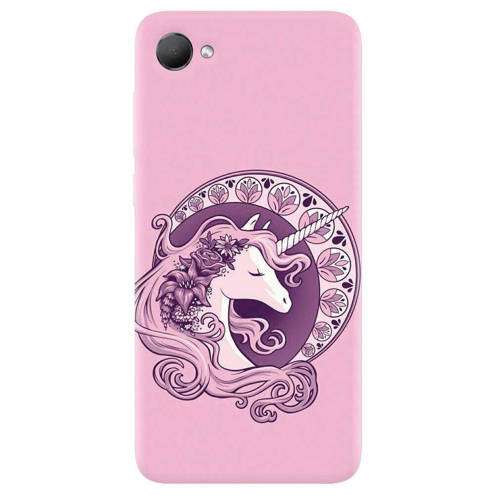 Husa silicon pentru Htc Desire 12, Purple Unicorn