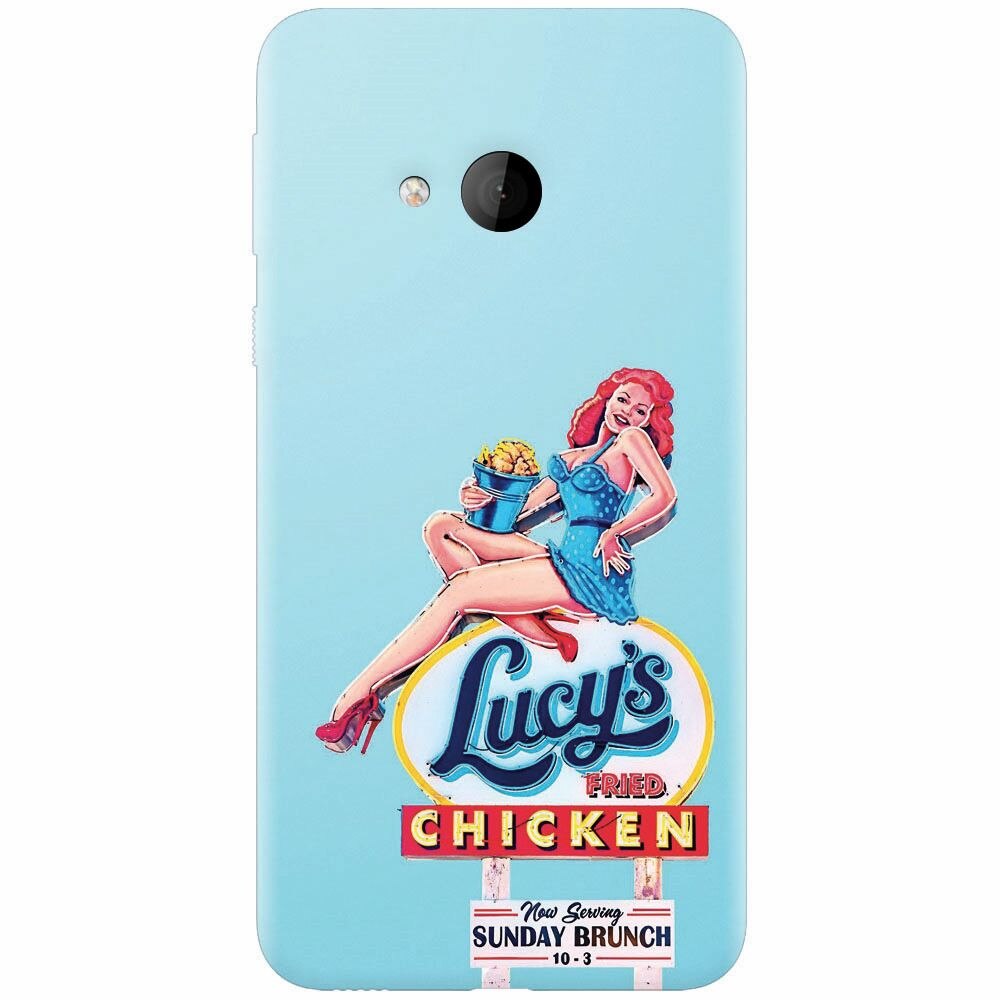 Husa silicon pentru Htc U play, American Vintage Restaurant Sign
