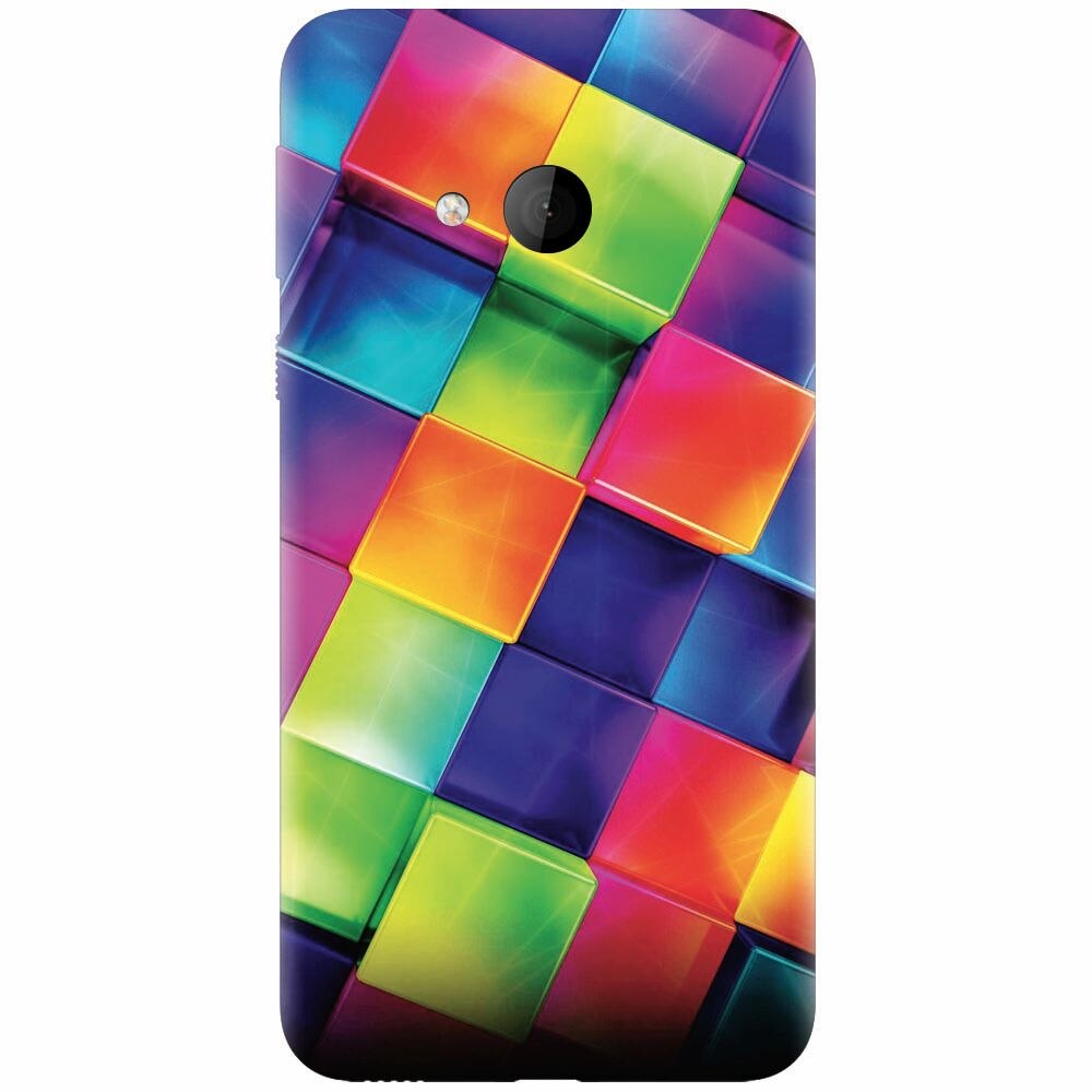Husa silicon pentru Htc U play, 3D Geometric Colorful