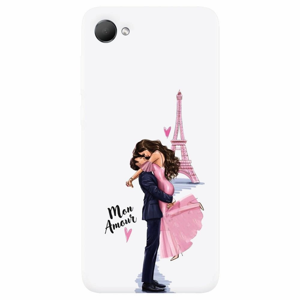 Husa silicon pentru Htc Desire 12, Paris Love Mon Amour
