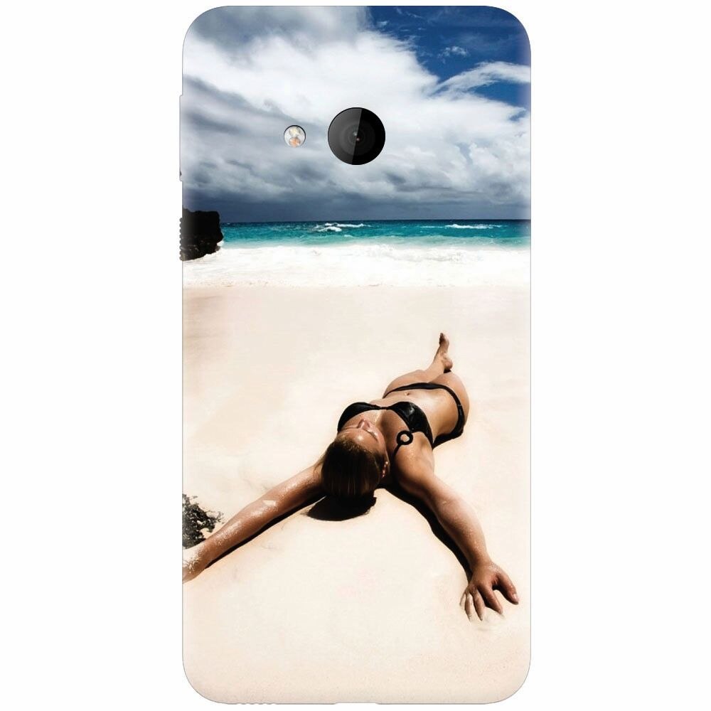 Husa silicon pentru Htc U play, Beach Lounging