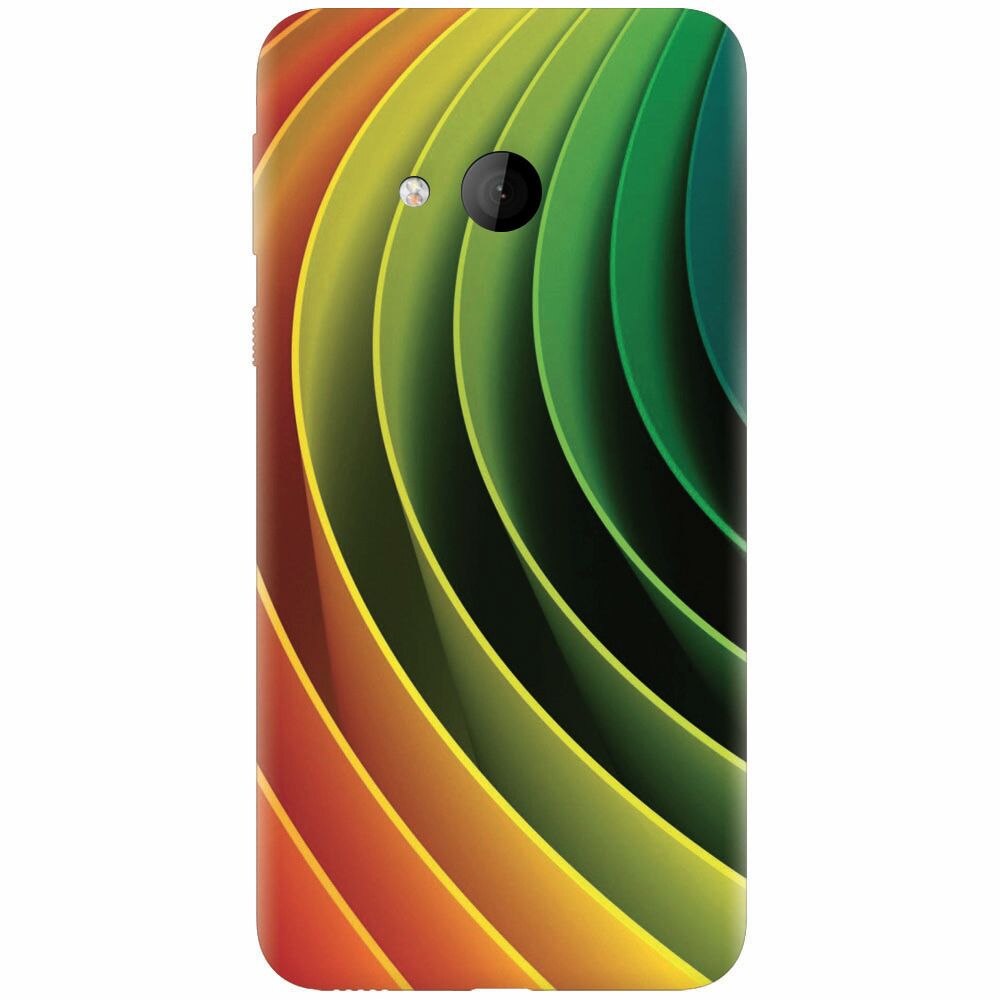 Husa silicon pentru Htc U play, 3D Multicolor Abstract Lines