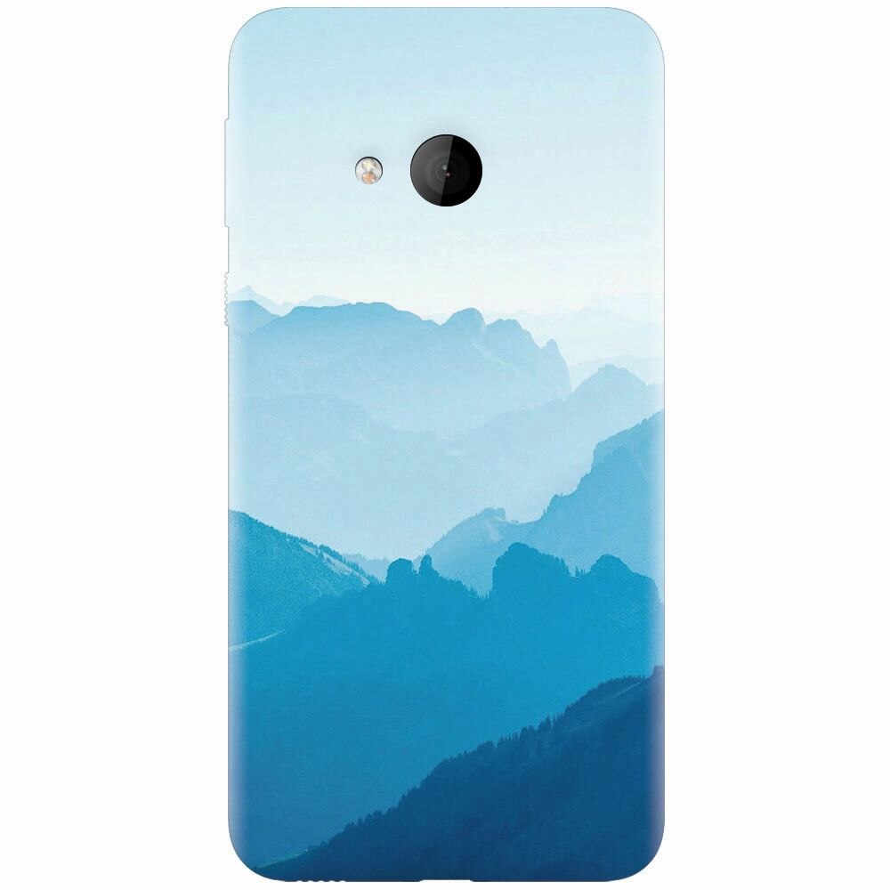 Husa silicon pentru Htc U play, Blue Mountain Crests