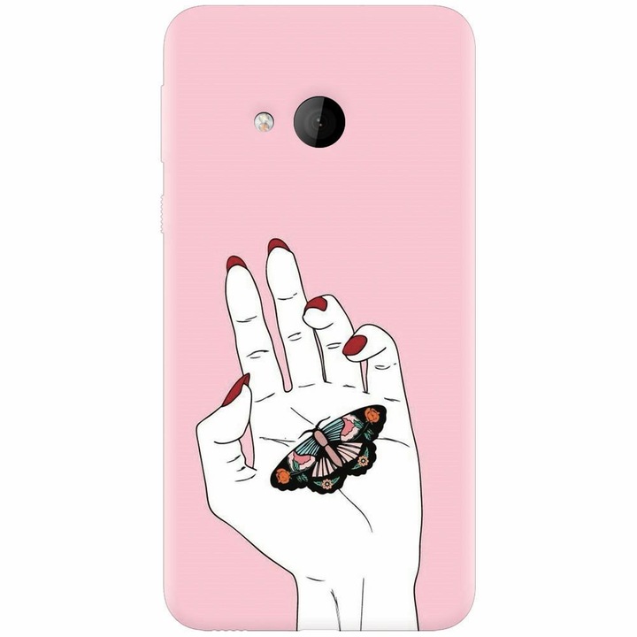 Силиконов кейс за Htc U play, Butterfly In Hand