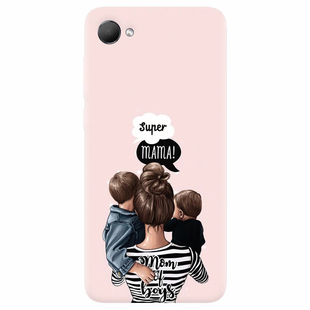 Husa silicon pentru Htc Desire 12, Mom Of Boys