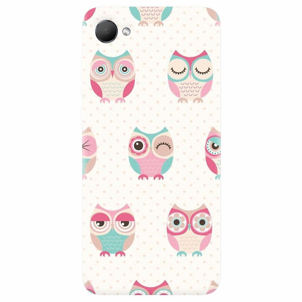 Husa silicon pentru Htc Desire 12, Owl Pattern