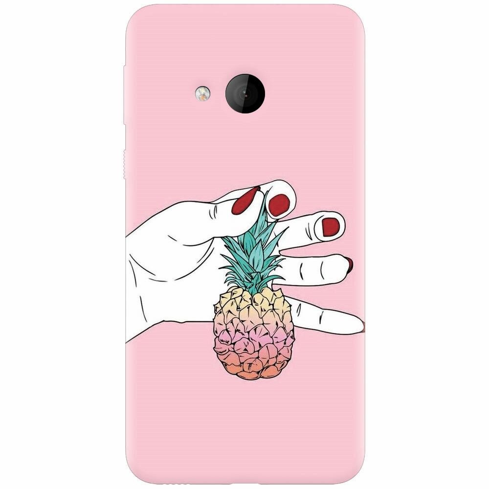 Husa silicon pentru Htc U play, Rainbow Pinepple