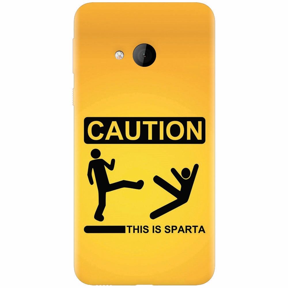 Husa silicon pentru Htc U play, This Is Sparta Funny Illustration
