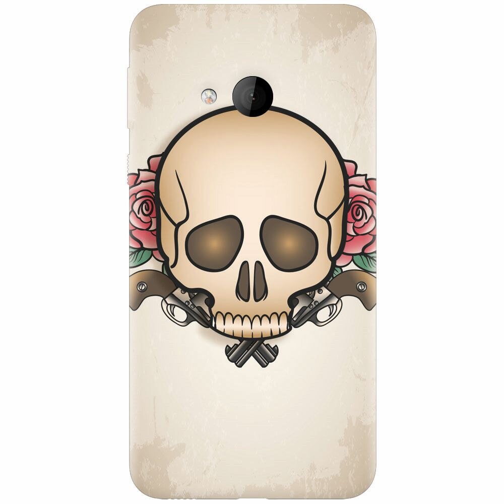 Husa silicon pentru Htc U play, Skulls And Roses