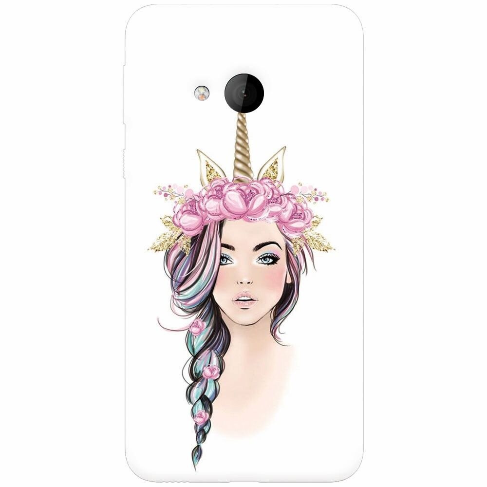 Husa silicon pentru Htc U play, Unicorn Girl