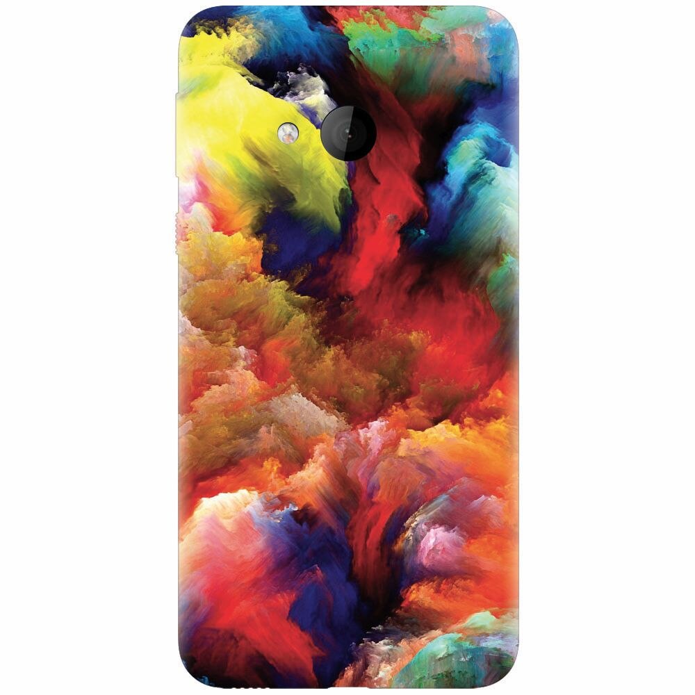 Husa silicon pentru Htc U play, Oil Painting Colorful Strokes