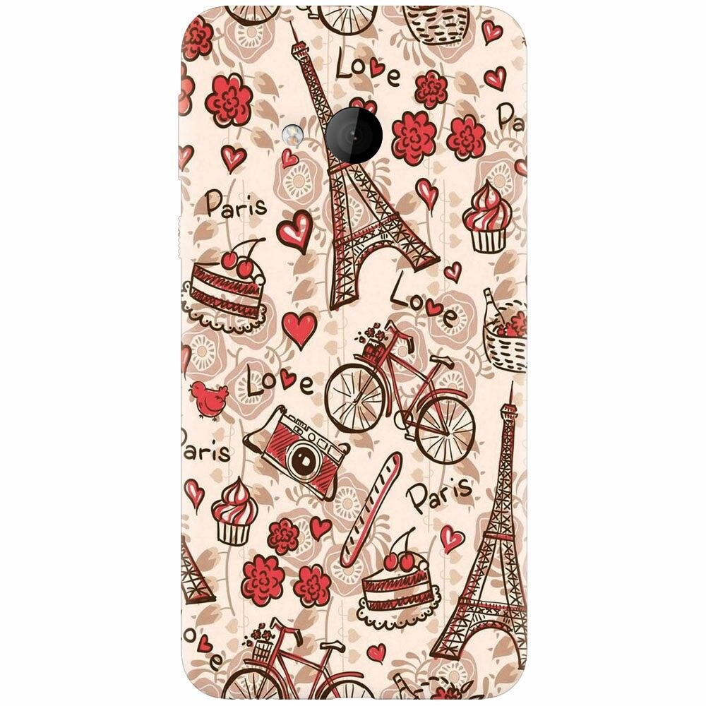 Husa silicon pentru Htc U play, Paris Love