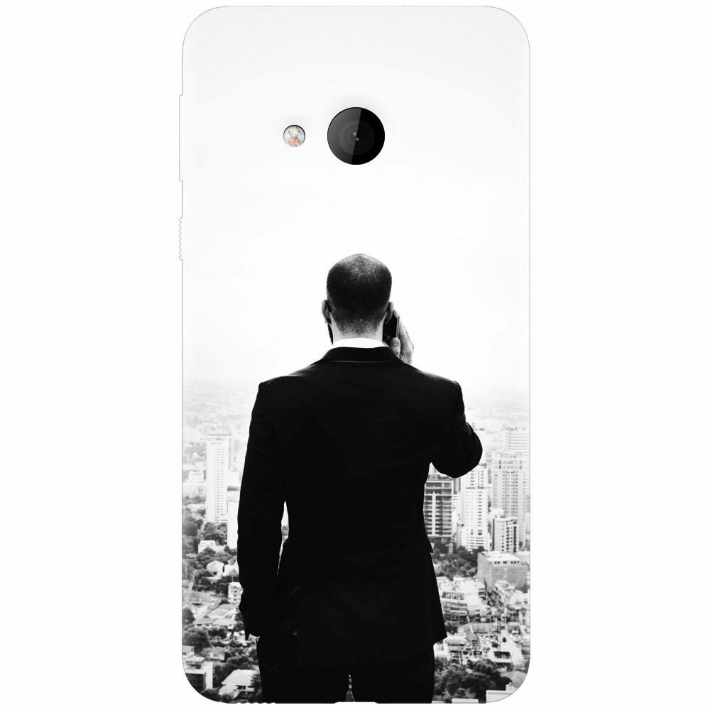 Husa silicon pentru Htc U play, Man In Suit