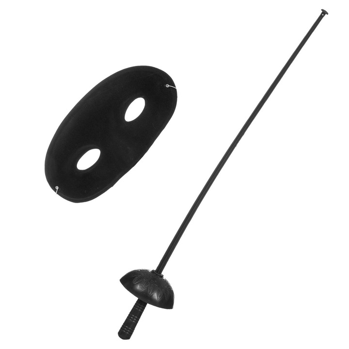 Set sabie si masca, model Zoro, negru