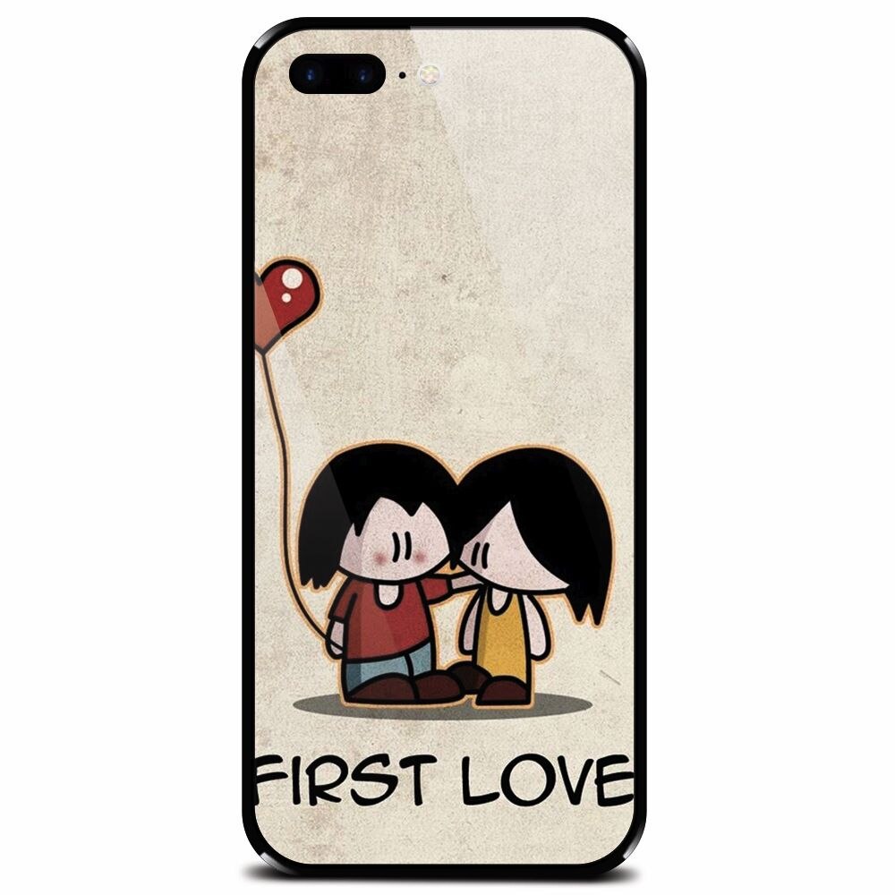 Husa din sticla securizata pentru Apple iPhone 7 Plus, First Love Great Lock Screen