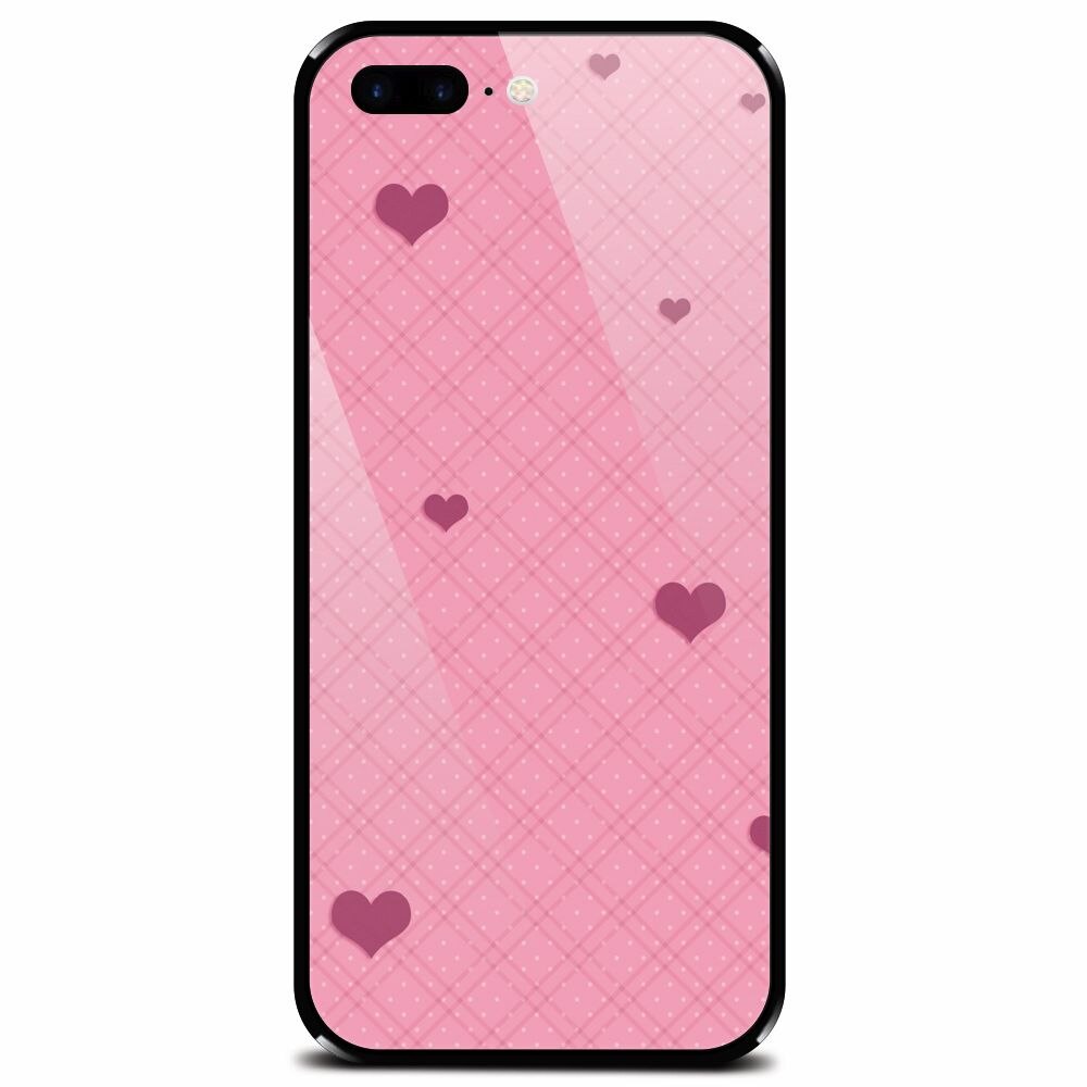 Husa din sticla securizata pentru Apple iPhone 7 Plus, Girlish 001