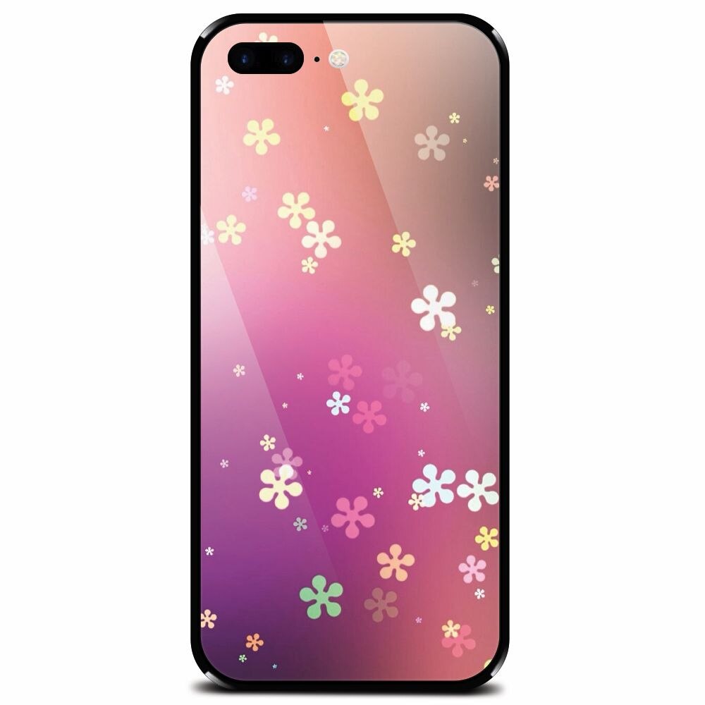 Husa din sticla securizata pentru Apple iPhone 7 Plus, Girlish 002