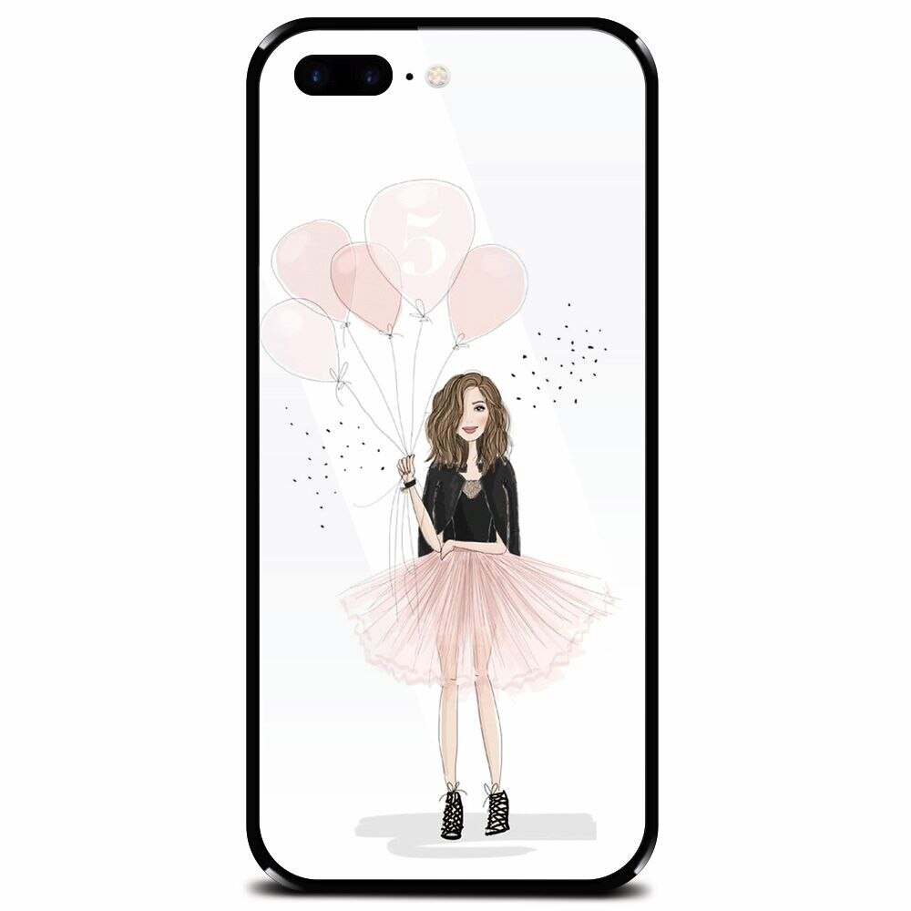 Husa din sticla securizata pentru Apple iPhone 7 Plus, Happy Aniversary
