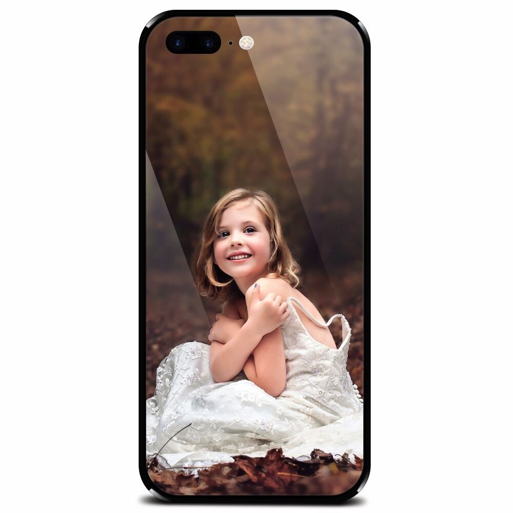 Husa din sticla securizata pentru Apple iPhone 7 Plus, Girl In Wedding Dress Atest Autumn
