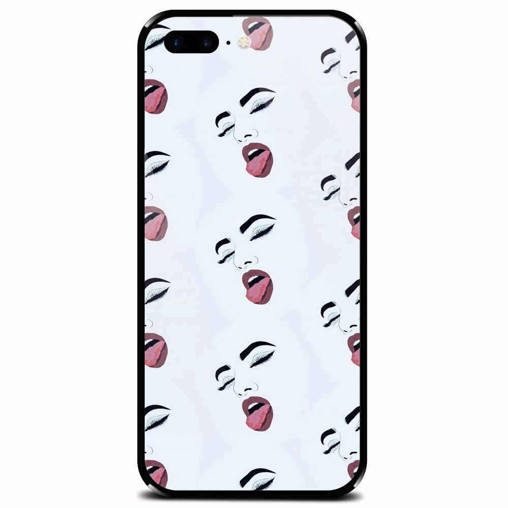 Husa din sticla securizata pentru Apple iPhone 7 Plus, Dirty Babe