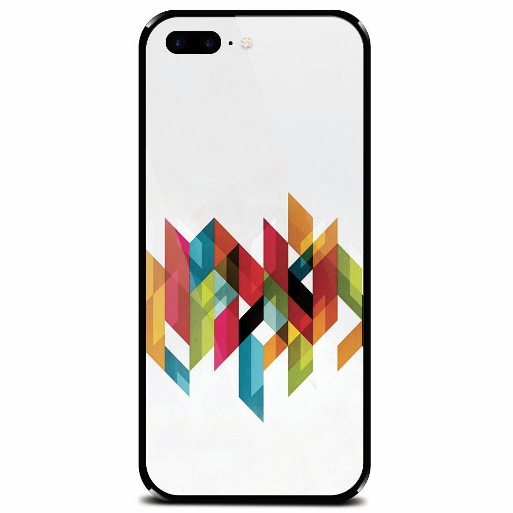 Husa din sticla securizata pentru Apple iPhone 7 Plus, Geometric