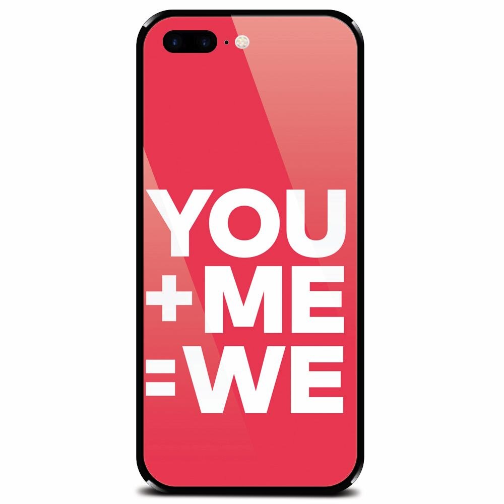 Husa din sticla securizata pentru Apple iPhone 7 Plus, Valentine Boyfriend