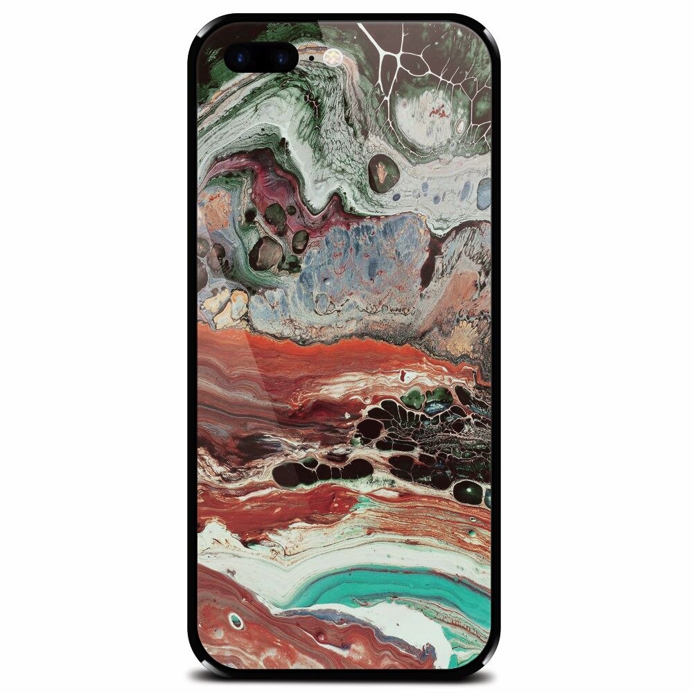 Husa din sticla securizata pentru Apple iPhone 8 Plus, Abstract 104