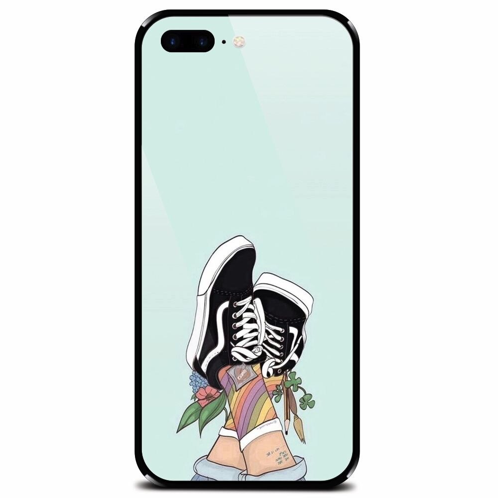 Husa din sticla securizata pentru Apple iPhone 8 Plus, Relax 2