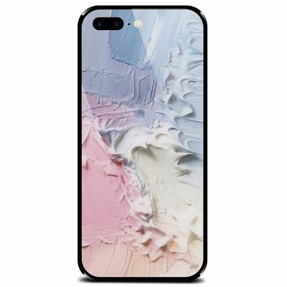 Husa din sticla securizata pentru Apple iPhone 7 Plus, Paint