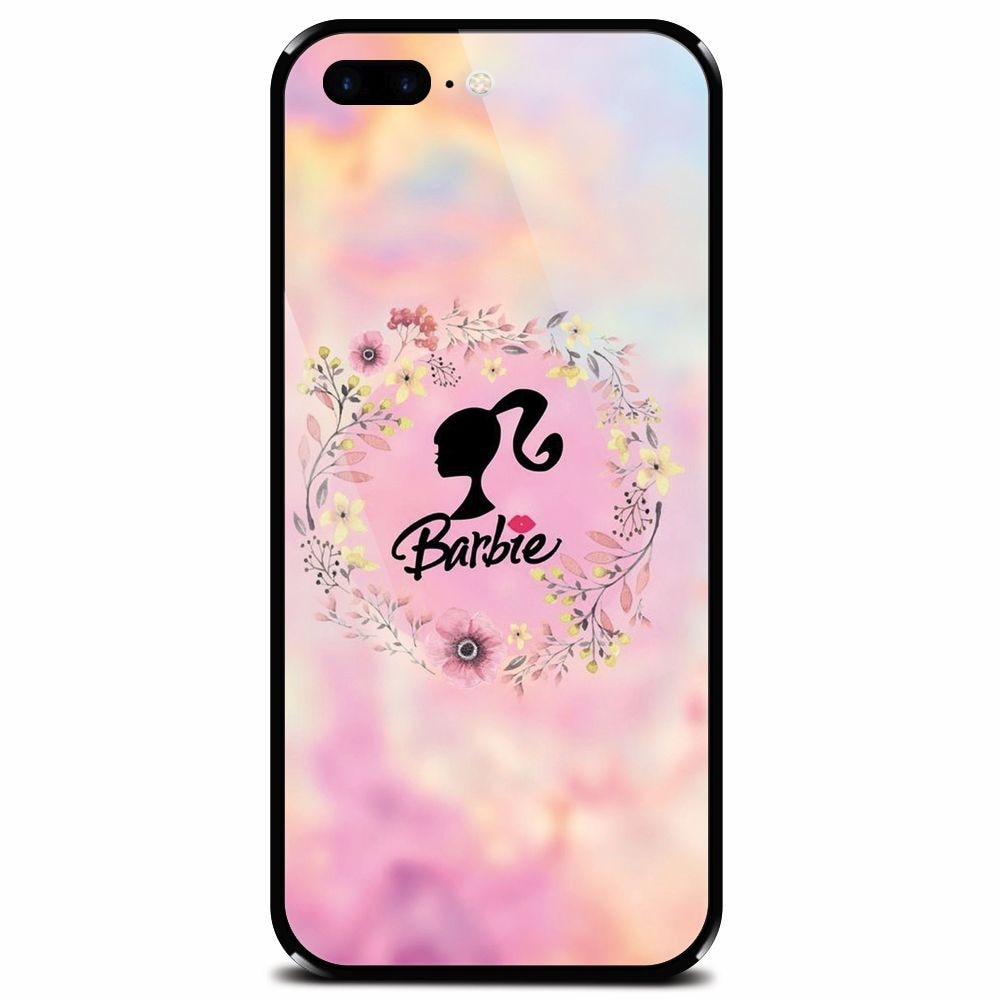 Husa din sticla securizata pentru Apple iPhone 7 Plus, Barbie icon