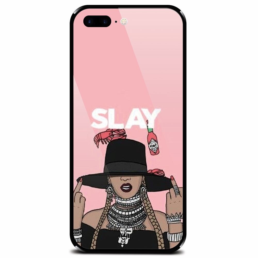 Husa din sticla securizata pentru Apple iPhone 7 Plus, Slay