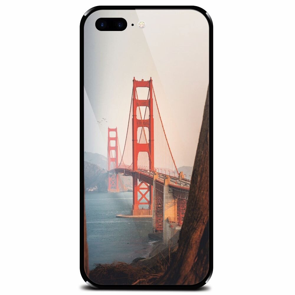 Husa din sticla securizata pentru Apple iPhone 7 Plus, Bridge