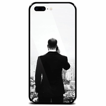Husa din sticla securizata pentru Apple iPhone 7 Plus, Man In Suit Husa din sticla securizata pentru Apple iPhone 7 Plus, Man In Suit