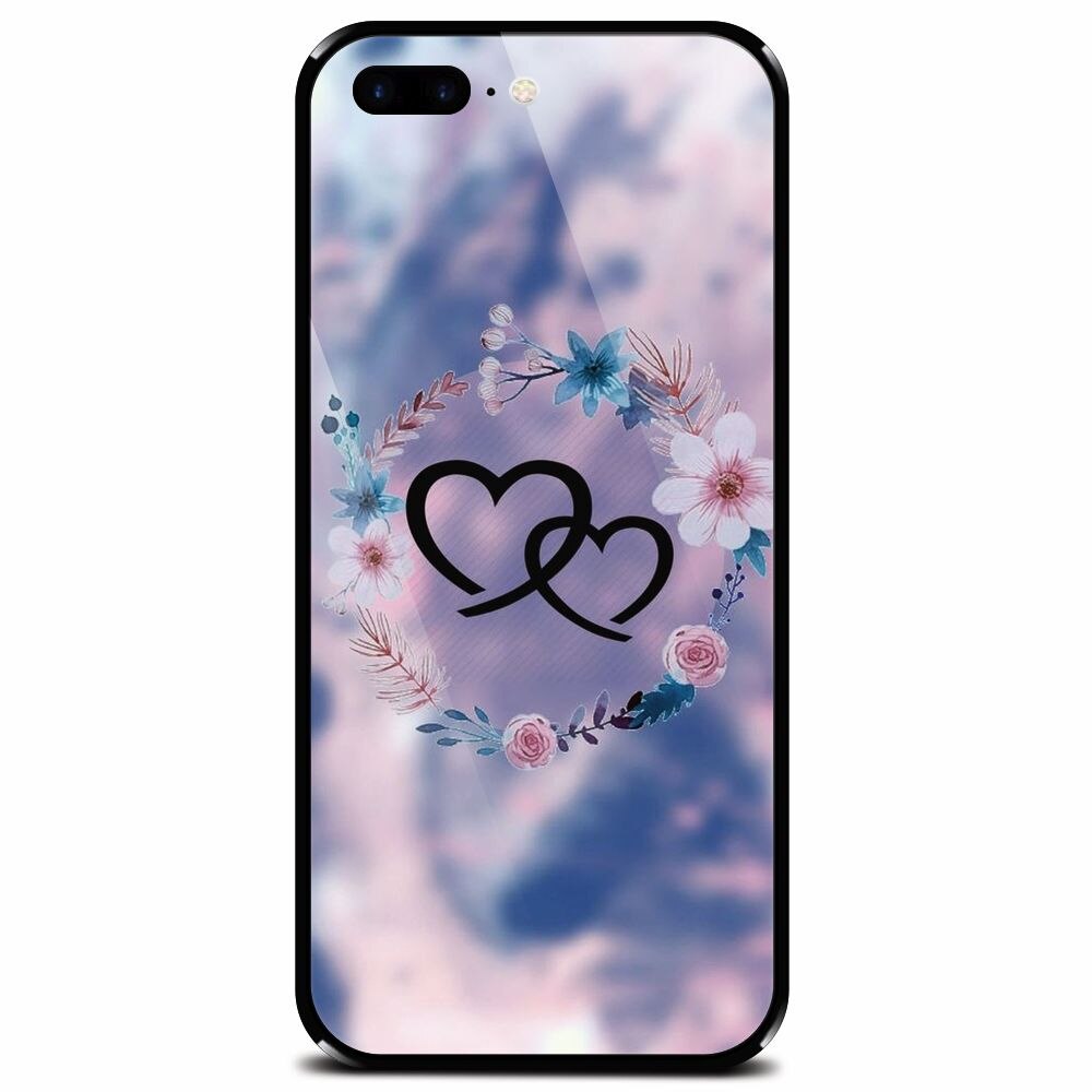 Husa din sticla securizata pentru Apple iPhone 7 Plus, Love 002