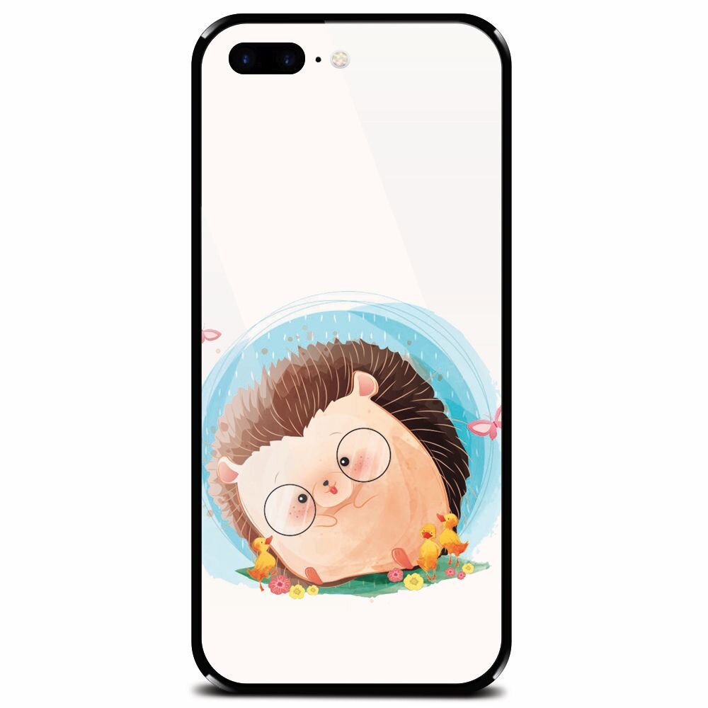 Husa din sticla securizata pentru Apple iPhone 7 Plus, Arici