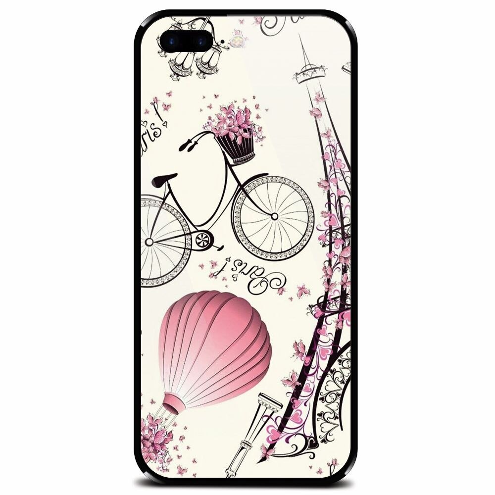 Husa din sticla securizata pentru Apple iPhone 7 Plus, Paris
