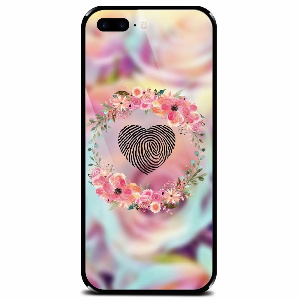 Husa din sticla securizata pentru Apple iPhone 7 Plus, Fingerprint